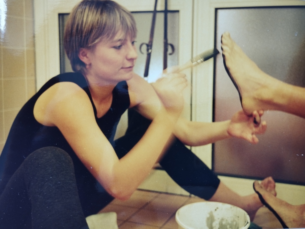  Katrin im ganz jungen Erwachsenenalter zur Tanzausbildung in Wien